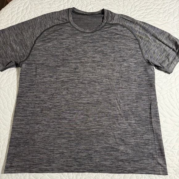 Lululemon Metal Vent Tech Short Sleeve Tee Workout Grey T-Shirt Men’s Large - Picture 1 of 4